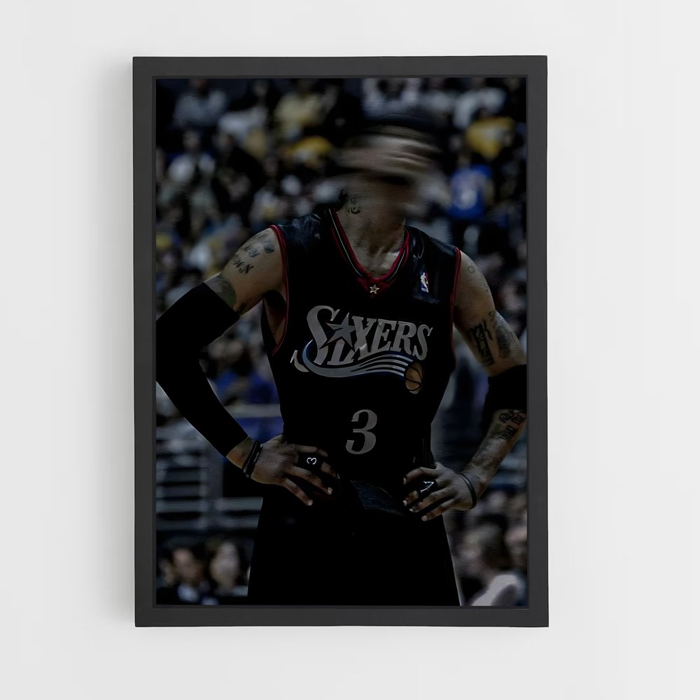 Poster Allen iverson – affiche Basketball (vue 2)